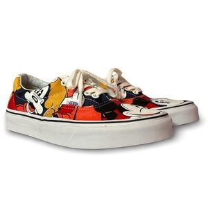 Vans x Disney Mickey Friends Sneakers Women 8.5 Color Cartoon PrintRare Collab